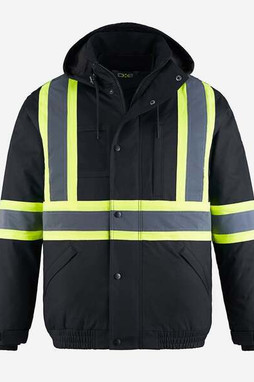 CX2 HiVis L01277 - Peterbuilt Blouson D’Aviateur Haute-Visibilité 3 En 1  