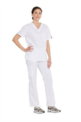 Dickies Medical DKE83706 - Haut Unisexe à Col V avec Poche Pratique