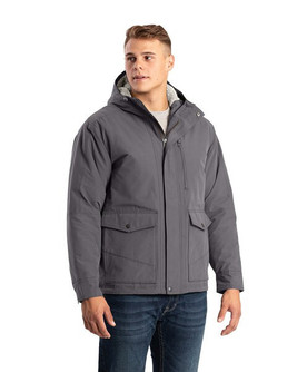 Berne HJ67 - Men's Highland Quilt-Lined Micro-Duck Hooded Coat