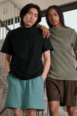 American Apparel 1PQ - Unisex Mockneck Pique T-Shirt