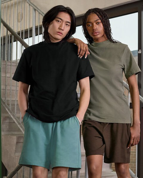 American Apparel 1PQ - Unisex Mockneck Pique T-Shirt