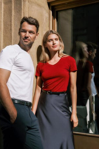 Malfini Premium 700 - T-shirt V-neck Confort et Élégance