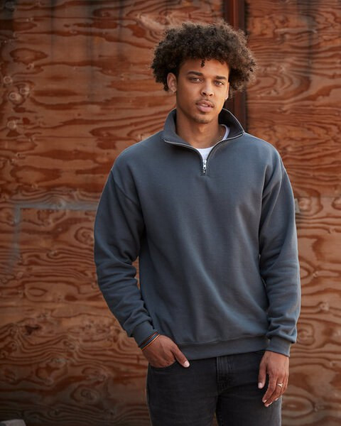 Jerzees 995M - Adult 8 oz. NuBlend® Quarter-Zip Cadet Collar Sweatshirt