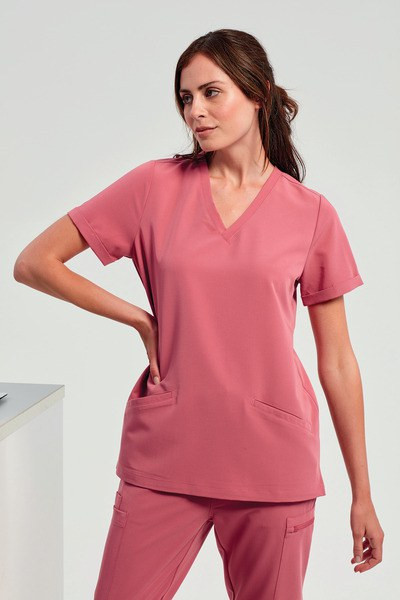 Onna NN310 - Eco-Friendly Stretch V-Neck Tunic with Pockets