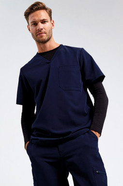 Onna NN200 - Mens Breathable Stretch V-Neck Tunic with Pocket