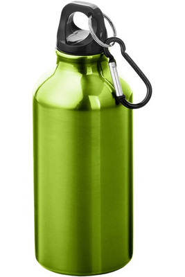 EgotierPro 100002 - Oregon 400 ml aluminium water bottle with carabiner