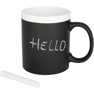 Chalk-write 330 ml ceramic mug - EgotierPro 100526