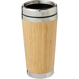 EgotierPro 100636 - Bambus 450 ml Becher mit Bambus-Außenseite