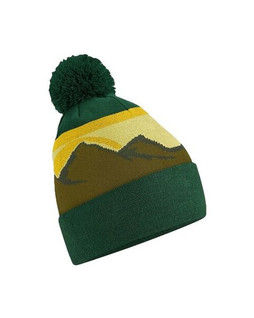 Beechfield B395R - Eco-Friendly Mountain Scape Pom Pom Beanie