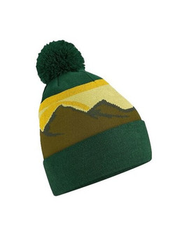 Beechfield B395R - Eco-Friendly Mountain Scape Pom Pom Beanie