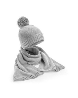 Beechfield B401 - Luxury Soft-Touch Knit Scarf and Beanie Set