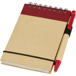 EgotierPro 106269 - Bloc-notes recyclé format A7 avec stylo Zuse