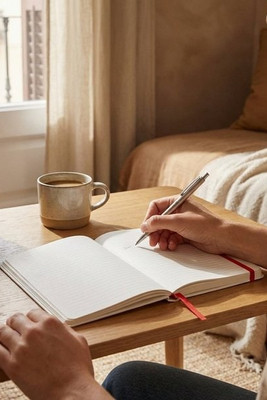 Spectrum A5 white notebook with coloured strap - EgotierPro 107135