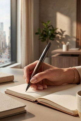 Luxe 107291 - Loure balpen met houten huls (zwarte inkt)