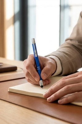 Kuličkové pero Moneta s kovovým úchopem - EgotierPro 107298