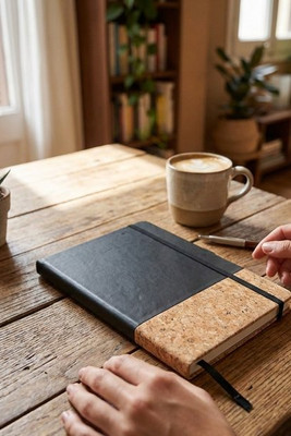 JournalBooks 107320 - Evora A5 Notizbuch Thermo PU mit Kork