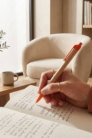 Berk recycled carton and corn plastic ballpoint pen (black ink) - EgotierPro 107384