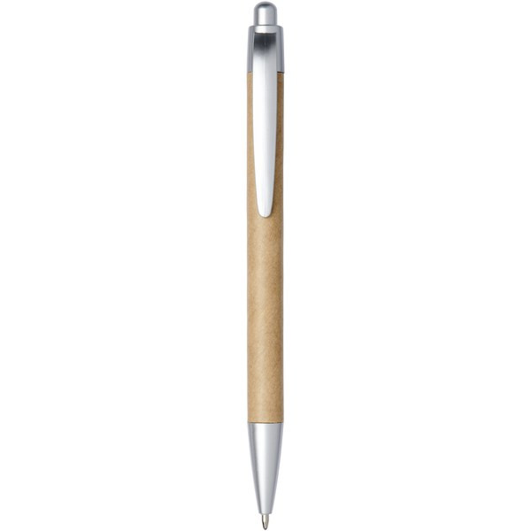 Tiflet balpen van gerecycled papier (zwarte inkt) - EgotierPro 107394