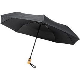 EgotierPro 109143 - Bo 21" foldable auto open/close recycled PET umbrella