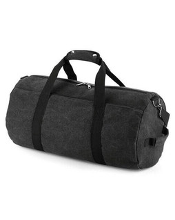 Bagbase BG655 - Premium Vintage Canvas Travel Barrel Bag