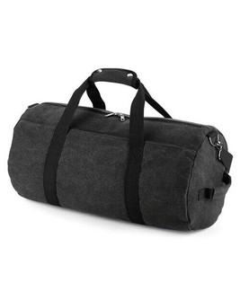 Bagbase BG655 - Premium Vintage Canvas Travel Barrel Bag