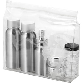 EgotierPro 119760 - Frankfurt airline approved travel bottle set