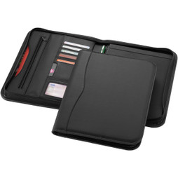 EgotierPro 119986 - Ebony A4 zippered portfolio