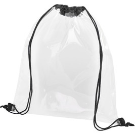 EgotierPro 120086 - Lancaster transparent drawstring bag 5L