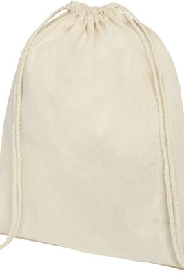 EgotierPro 120113 - Oregon 100 g/m² cotton drawstring bag 5L