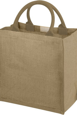 EgotierPro 120134 - Chennai jute tote bag 16L