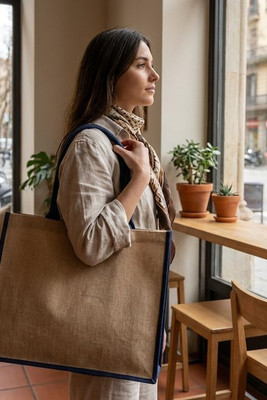 Duża torba jutowa - EgotierPro 120182