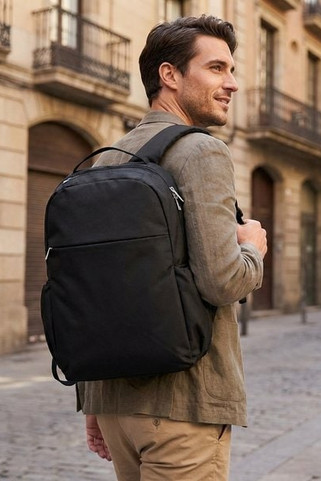 Slim 15" laptop backpack 15L - EgotierPro 120186