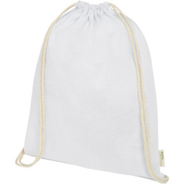 EgotierPro 120490 - Orissa 100 g/m² GOTS organic cotton drawstring bag 5L