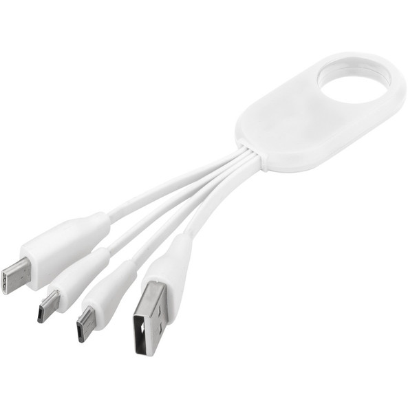 EgotierPro 134214 - Troup 4-in-1-Ladekabel mit Typ C Spitze