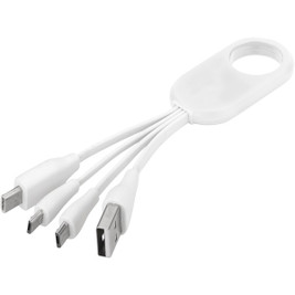 EgotierPro 134214 - Troup 4-in-1 charging cable with type-C tip