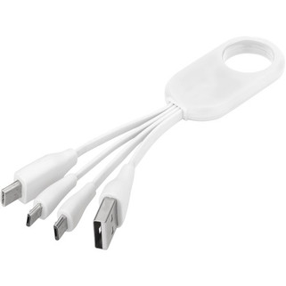 Troup 4-in-1 charging cable with type-C tip - EgotierPro 134214