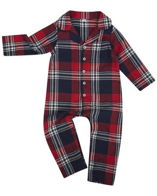 Larkwood LW74 - Premium Cotton Flannel Tartan Onesie