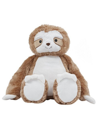MUMBLES BEARS MM572 - Cuddly Sloth Plush Toy with Embroidery Area