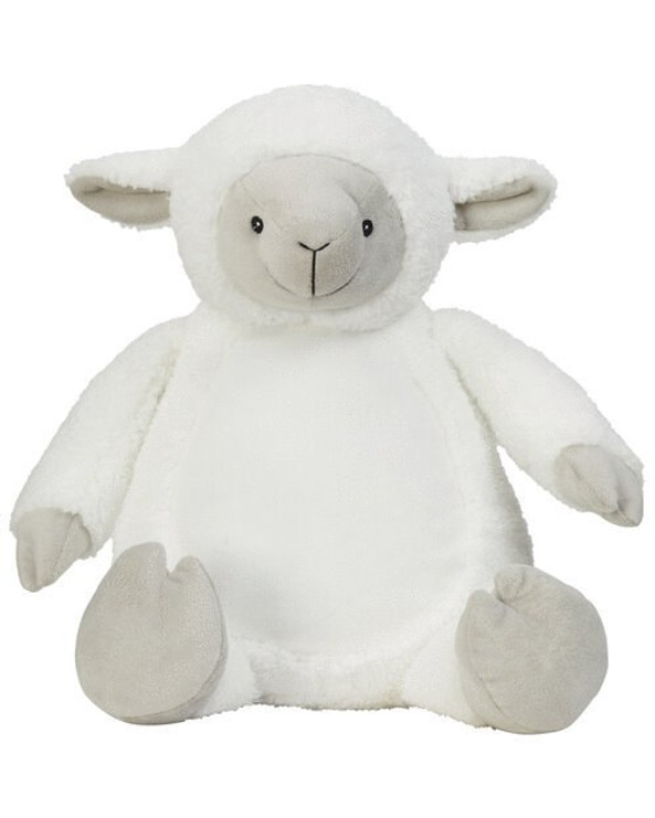 MUMBLES BEARS MM576 - Customizable Plush Lamb with Embroidery Surface