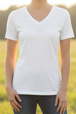 Elevate NXT 38017 - Kawartha short sleeve womens organic v-neck t-shirt