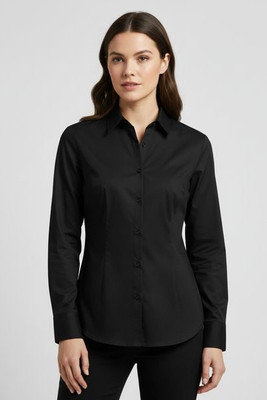 Premier Workwear PR307 - Women's Premium Long Sleeve Poplin Shirt