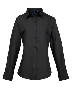 Premier Workwear PR307 - Womens Premium Long Sleeve Poplin Shirt