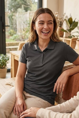 Elevate NXT 37509 - Graphite short sleeve women’s organic polo
