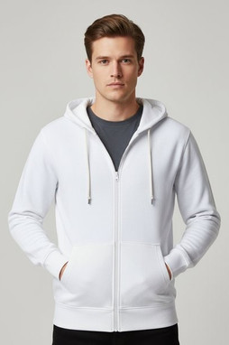 Elevate Essentials 38229 - Theron hoodie med dragkedja herr