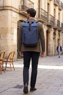 Libra 15.6" GRS recycled roll-up laptop backpack 12L - EgotierPro 120548