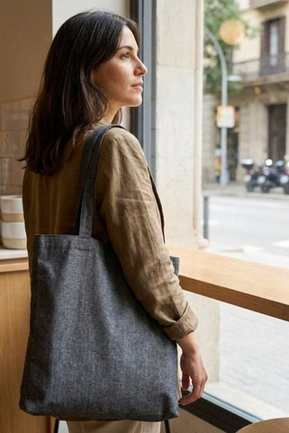 Sac shopping Pheebs recyclé avec soufflet 210 gr/m² 13L - EgotierPro 120537