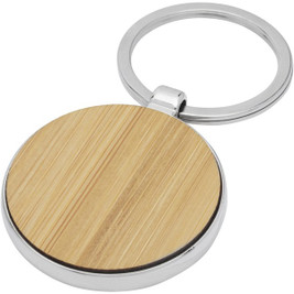 EgotierPro 118125 - Nino bamboo round keychain