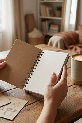 Kestävä Kivipaperi Muistikirja A6 Koko - EgotierPro 107733