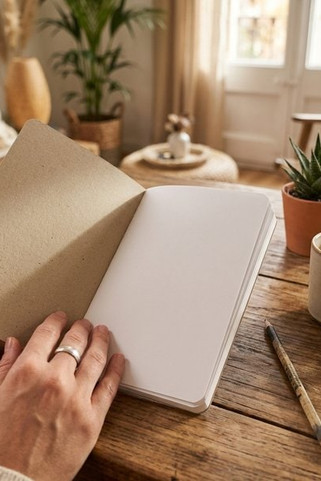 Gianna recycled cardboard notebook - EgotierPro 107748