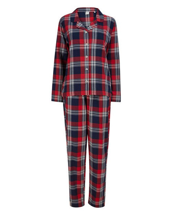 Skinni Fit SK074 - Women's Classic Tartan Cotton Lounge Set